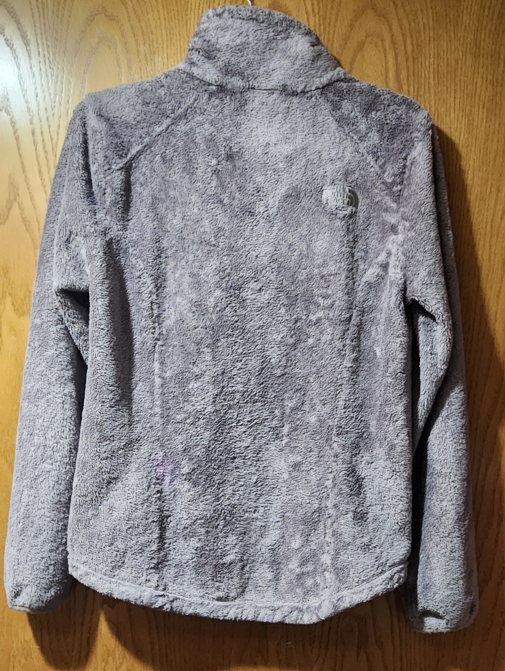 The North Face Osito 2 full-zip fleece Light Gray Fuzzy Jacket Small - Picture 2 of 11